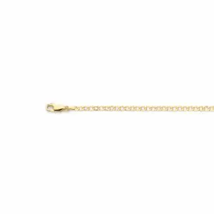 Gold chain necklace with lobster clasp
