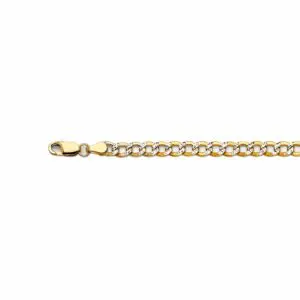 Gold chain bracelet with lobster clasp