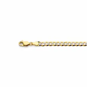 Two-tone gold and silver chain with lobster clasp
