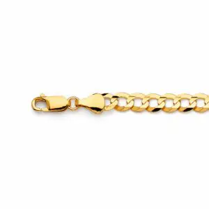 gold curb chain with lobster clasp
