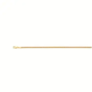 Thin gold chain necklace with clasp