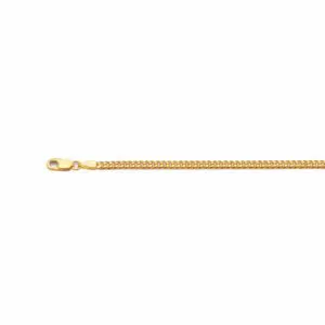 Gold chain necklace with lobster clasp
