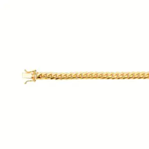 Gold chain bracelet with clasp