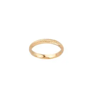 Textured gold wedding band
