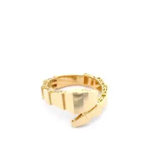 Gold snake coiled ring