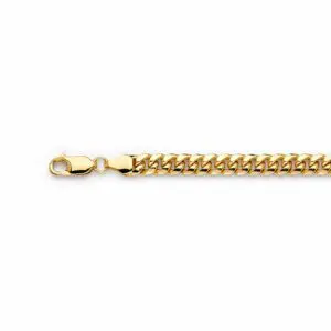 Gold curb chain with lobster clasp