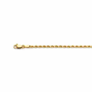 Gold rope chain with lobster clasp