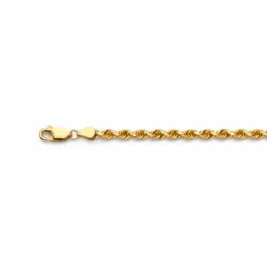 Gold rope chain with lobster clasp