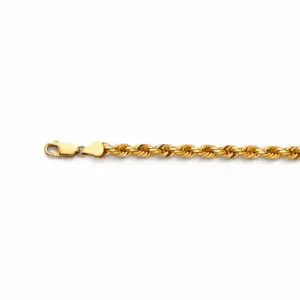 Gold rope chain with lobster clasp