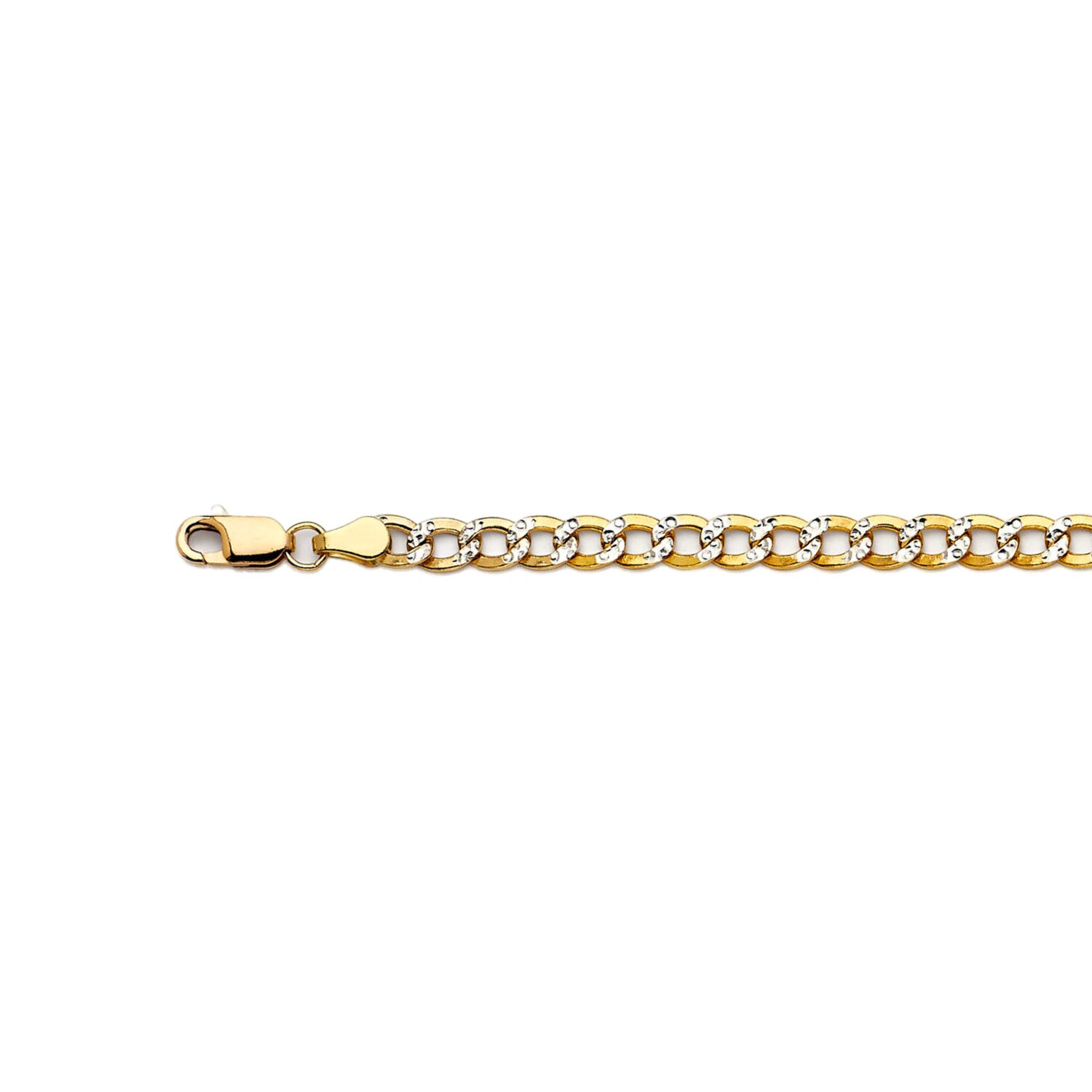 Gold chain bracelet with lobster clasp