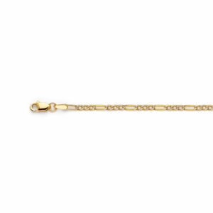 Gold chain necklace with lobster clasp