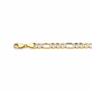 Gold chain bracelet with lobster clasp