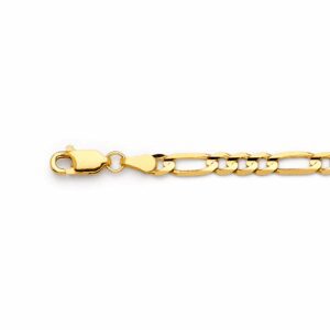 Gold Figaro chain necklace with lobster clasp