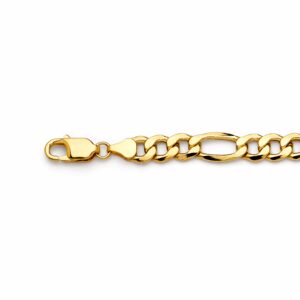 Gold chain bracelet with lobster clasp