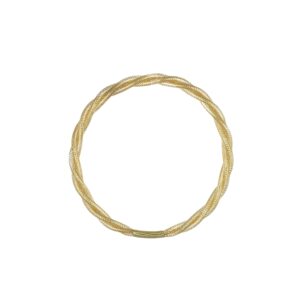 Gold twisted rope necklace