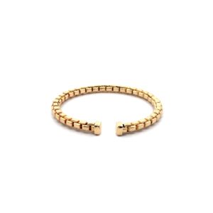 Gold link cuff bracelet