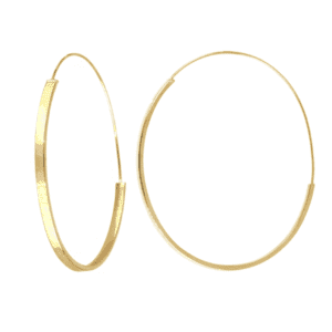 Pair of gold hoop earrings
